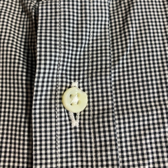 Ralph Lauren Men's‎ Black White Check Button Down Dress Shirt Size 17 / Large - Picture 8 of 8